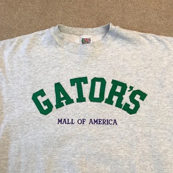 Vintage Fruit of The Loom Gators Mall of America Sweatshirt Mens XL Made In USA - Picture 2 of 8